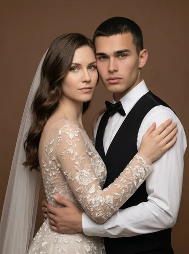 Свадебная ИИ фотосессия — пример 4