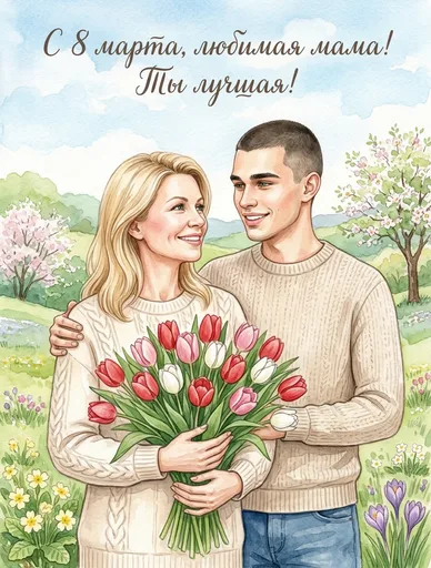 Семейная ИИ фотосессия — пример 19