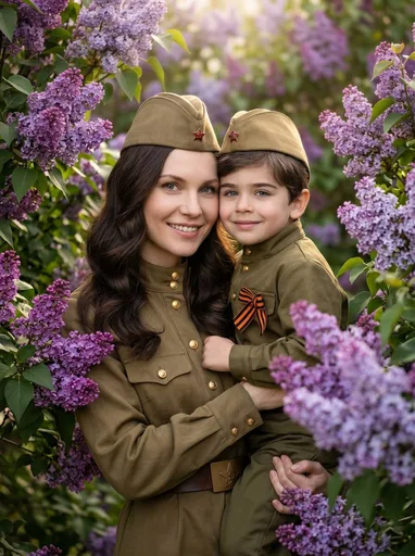 Семейная ИИ фотосессия — пример 4