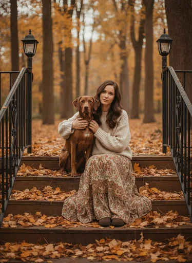 Осенняя ИИ фотосессия — пример 20